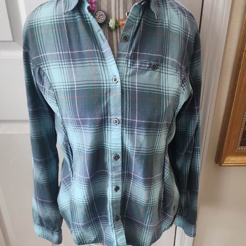 Royal Robbins Dream Trekker Flannel Plaid Button-Up Shirt